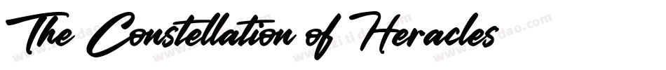 The Constellation of Heracles手机版字体转换